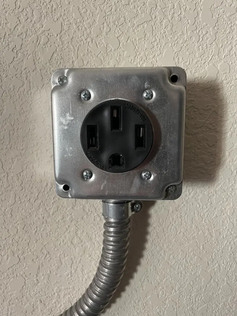 NEMA 14-50 outlet installed for Electrical Panel Upgrade in Croton